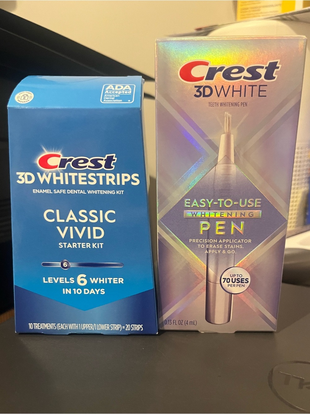Crest 3D Whitestrips Dental Whitening Kit & whitening pen bundle. New sealed.
